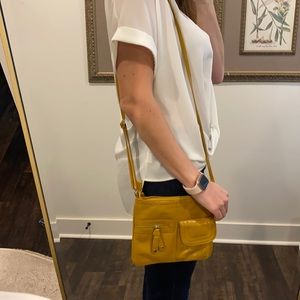 Target Faux Leather Mustard Yellow Purse